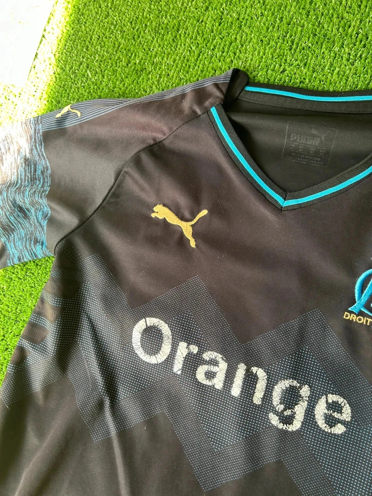 Black & blue OM Puma jersey size M - Olympique de Marseille – photo 6
